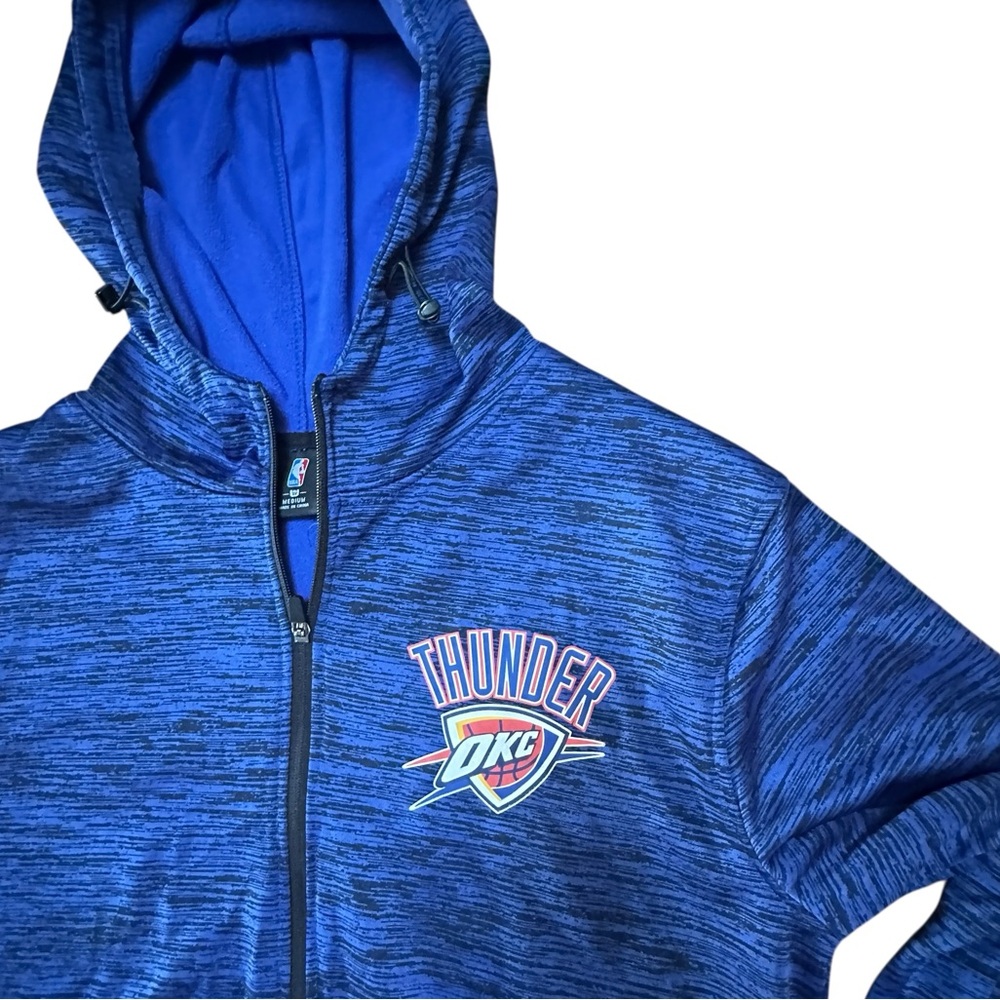 NBA Oklahoma Thunder Showtime Fullzip Hoodie Mens Size Medium